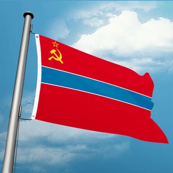 Флаг Узбекской Советской Социалистической Республики 3 фута x 5 футов из полиэстера, развевающийся баннер 150 * 90 см, изготовленный на заказ Садовый декор, Высокая стойкость к шитью