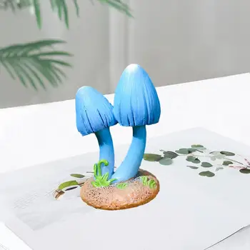 Мини-модель гриба Садовый Гриб Яркая Мини-статуя Гриба Реалистичный Diy Сказочный Садовый Орнамент Красочный для широкого