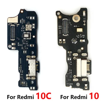 Новинка для Xiaomi Redmi 10 Redmi10 10C Prime Разъем для док-станции Зарядное устройство Micro USB Порт для зарядки Гибкий кабель Плата микрофона