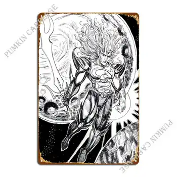 Металлический знак Solar Lord Настенный декор, настенная роспись в пещере, жестяной плакат с изображением персонажа вечеринки