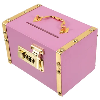 Деревянный Ящик Для Хранения с Кодовым Замком Коробка Для Монет Коробка Для Хранения Сокровищ Ретро Деревянная Коробка