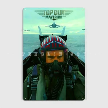 Металлическая табличка Top Gun Maverick, паб, клуб, бар, печатные формы, Жестяная вывеска, плакат