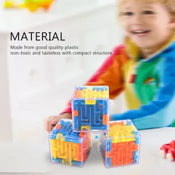 Горячий маленький трехмерный лабиринт, Волшебный лабиринт, Универсальная 3D-игрушка для развития интеллекта, Обучающие Портативные подарки для детей, Быстрая доставка