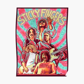 Альтернативный туристический плакат Sticky Fingers, современная винтажная забавная художественная картина для комнаты, Настенная роспись, Принт, Украшение для дома Без рамки