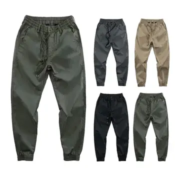 Мужские спортивные штаны, мужские весенне-осенние повседневные спортивные брюки с эластичным поясом, кулиской, ширинкой на молнии и пуговицах, длинные для уличной одежды