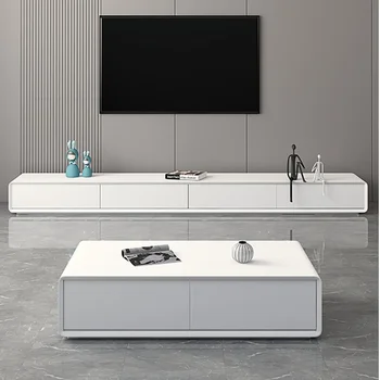 Новый дизайн мебели для гостиной из Ясеня, Настенная подставка для телевизора и журнальный столик, Заводская Горячая распродажа