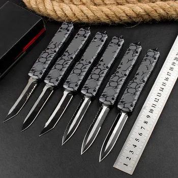 Micro OTF Tech Knife Combat Troo ELMAX Серии 5CR13 Стальное Лезвие С Двойной Кромкой Ручка Из Алюминиевого Сплава Карманный Нож Для Кемпинга на Открытом Воздухе