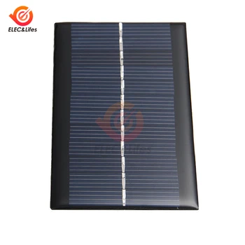 Солнечная панель 6 В 100 МА 1 Вт Мини Солнечная система DIY для зарядных устройств для мобильных телефонов Портативная солнечная батарея