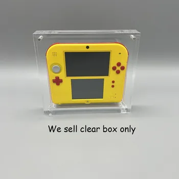 Прозрачная Магнитная Акриловая коробка Для Игровой Консоли 2DS Cover Shell Box Прозрачный Дисплей Подставка Для Хранения игровых Аксессуаров