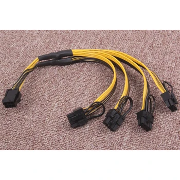 для кабеля питания видеокарты 6pin от одного до четырех 6 + 2pin параллельных шнуров