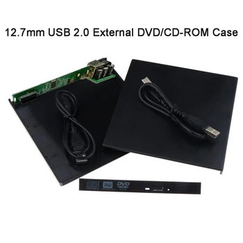 Корпус DVD/CD-ROM с интерфейсом USB 2.0 12,7 мм, оптический привод PATA-SATA, внешний корпус для ноутбука