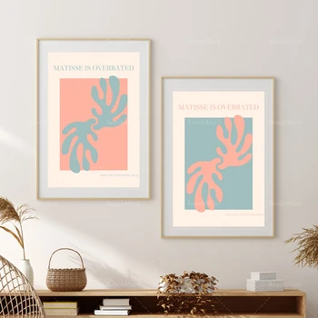 Постеры матиссовой пастели, датские эстетические декоративные принты абстрактного искусства, минималистичные постеры