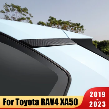 Для Toyota RAV4 XA50 2019-2021 2022 2023 RAV 4 Гибридный ABS Экстерьер Автомобиля C-Образная Стойка Молдинг-Планка Крышка Декоративная Отделка Аксессуары