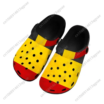 Бельгийский Флаг Домашние Сабо На Заказ Водонепроницаемая Обувь Мужская Женская Подростковая Бельгийская Обувь Садовые Сабо Дышащие Пляжные Тапочки С Отверстиями