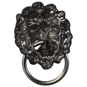 Дверной молоток из цинкового сплава, античная голова Льва, Бронзовая ручка входной двери, 6-дюймовое Дверное кольцо, ручка дверного шкафа