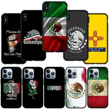 Флаг Мексики Чехол для Телефона Чехол для iPhone 15 14 13 12 Mini 11 Pro XS Max X XR 7 8 Plus + 15 + Мягкий Корпус