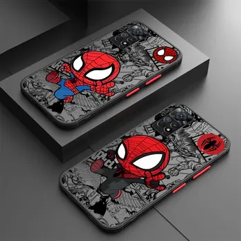 Чехол Мягкий Мультяшный Милый Marvel Spider Man Чехол Для Телефона Xiaomi Redmi A1 K40 Pro 12C 9T 9A A2 9 9C 10 12 5G 10C Силиконовый