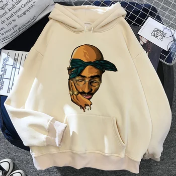 Толстовки Tupac женские 90-х, флисовый свитер, женский графический капюшон