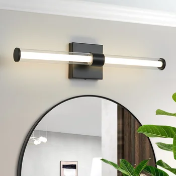 Настенное бра FKL LED Для ванной комнаты, светильник для туалетного столика, Современное Настенное бра, Зеркальный светильник, Золотое Водонепроницаемое зеркало для ванной, Передняя подсветка