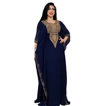 Африка Ближний Восток Женская Одежда Больших размеров Ebay Европа и Соединенные Штаты Взрывное Платье С Вышивкой и Кружевом Мусульманские Халаты