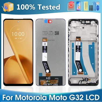 Оригинальный 6,5-дюймовый экран G32 для Motorola Moto G32 ЖК-дисплей Сенсорный экран Дигитайзер в сборе Запасные Части Инструмент для сенсорной панели