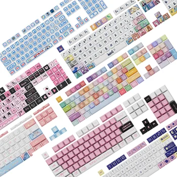 Колпачки для ключей XDA Profile Сублимация красителя Gummy Bears Весенний пикник на закате Радуга для механической игровой клавиатуры DIY Пользовательский набор