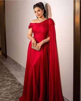 Саудовская Аравия, Красные Официальные Женские вечерние платья, плиссированное Черное шифоновое платье для выпускного вечера на молнии, платья для свадебной вечеринки в виде трубы