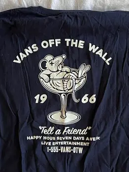 Мужская футболка Van's Off the Wall Happy Hour Drunk Rat, размер L