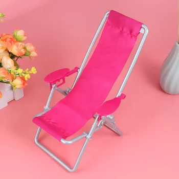 Мини-шезлонг из ткани Оксфорд, небольшой Регулируемый складной пляжный стул для моделирования дома, аксессуары для дома