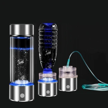 Титановая портативная чашка для воды с высоким содержанием водорода, Ионизатор воды, производитель / генератор супер антиоксидантов, бутылка для воды с водородом ORP, 420 мл