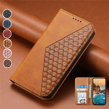 Магнитный чехол-бумажник с откидной крышкой для Samsung Galaxy S23 FE S23 + S22 Ultra S23FE S23Plus 5G Кожаные чехлы для телефонов Защитные сумки