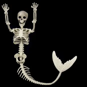 80 см Скелет на Хэллоуин, подвижный Реалистичный страшный череп, подвесной реквизит ужасов для декора Дома с привидениями на Хэллоуин