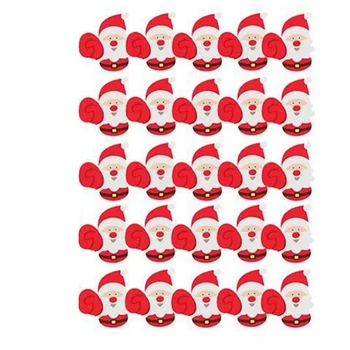 25 шт., Рождественские Бумажные открытки с леденцами, Фестиваль Санта-Клауса, Детский День рождения, Конфеты, подарки, Упаковка, Украшение