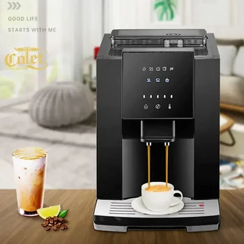 Полностью автоматическая кофеварка на 19 Бар, кофемолка для измельчения кофейных зерен, кофемашина для приготовления эспрессо с молочной пеной, горячая вода и молочная пена