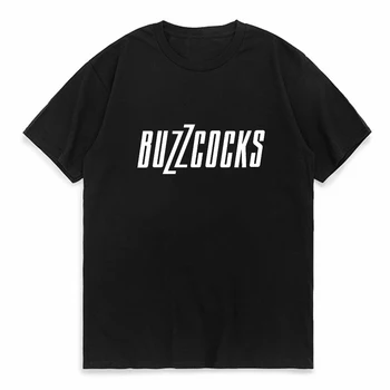 Мужская футболка Buzzcocks, футболка британской панк-рок-группы Harajuku, мужские футболки с короткими рукавами, свободные топы из чистого хлопка для мужчин