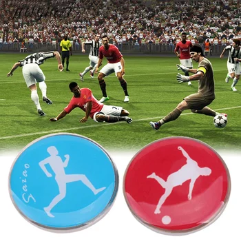 Монетка для подбрасывания спортивного футбольного рисунка 1 шт. со стороны судьи для детей и взрослых