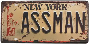 Нью-Йорк, Америка, Статуя Свободы, Винтажный Металлический Жестяной знак, Ретро Автомобильный номерной знак, Сувенир с автомобильным номерным знаком