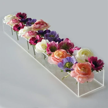 Прозрачная или Черная коробка для роз Многофункциональная Ваза для роз Коробка для хранения цветов Декоративная Прямоугольная Коробка для цветов