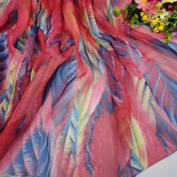 В продаже Шифоновый шарф 5 ярдов Ткань струящийся тонкий принт Материал для костюма СДЕЛАЙ САМ Сценический косплей