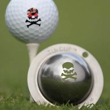 Трафарет для разметки линии мяча для гольфа 1шт, стальная маркерная ручка, инструмент для определения положения клюшки для гольфа